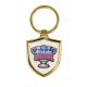 Shield Shaped Zinc Alloy Keychain - gold plated