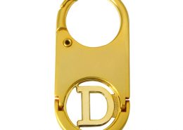 Custom zinc alloy keychain with custom shopping cart token