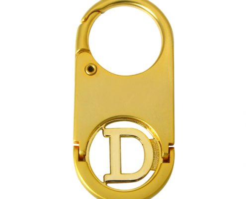 Custom zinc alloy keychain with custom shopping cart token