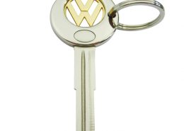 Key Shape Trolley Coin Keychain with a ring is easy to carry