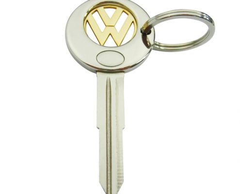Key Shape Trolley Coin Keychain with a ring is easy to carry