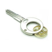The coin of Key Shape Trolley Coin Keychain can be customized