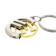 The cut out coin of Euro Sign Shaped Coin Keychain can be customized.