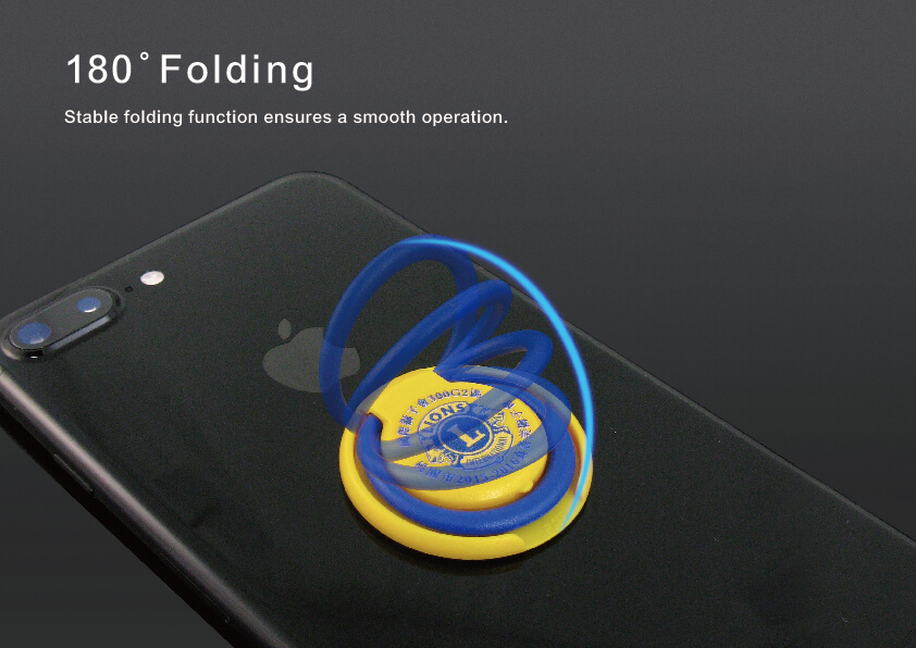 The ring of O-ring Phone Ring Stand Holder could be 180° folding