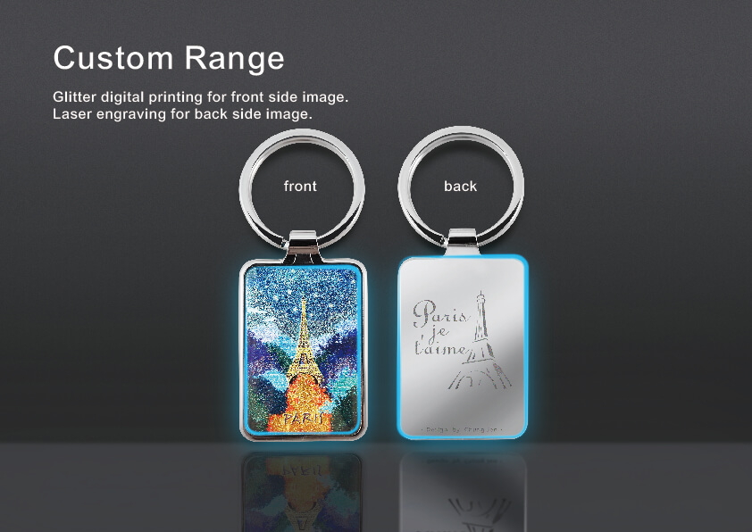 Custom range of Custom Metal Keychain