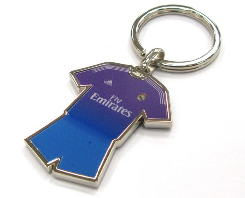 Jersey keychain for full area digital printing
