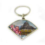 Japan natural scenery keyring with sakura can be customized to other pictures