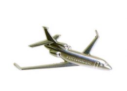 3D Airplane Modeling Pin Badge