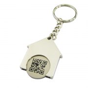 Custom House Shape Coin Keychain looks cute and warm