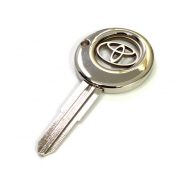 Key Shape Trolley Coin Keychain with cut out design coin