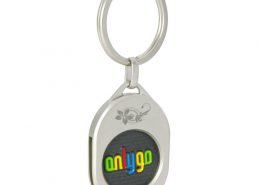 The coin of Oval Shaped Coin keyring with Custom Coin is customized
