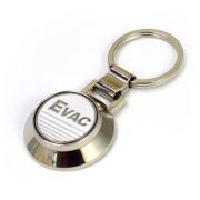 Round shape coin keychain with opener is made of high quality zinc alloy