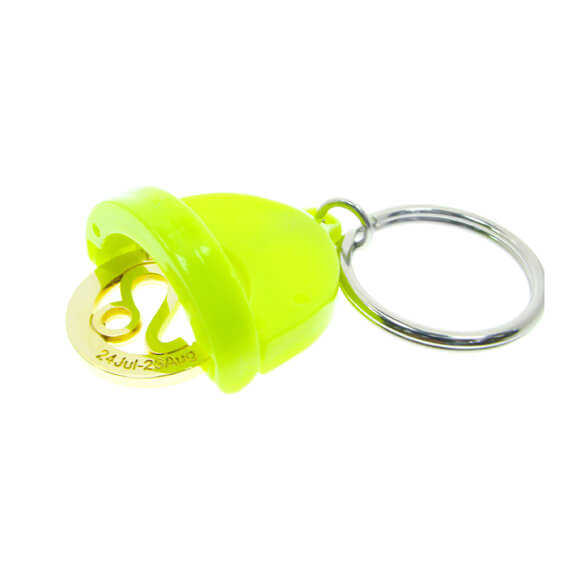 The open situation of 2 Parts Oval-shaped Plastic Coin Keyring