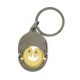 The coin of 2 Parts Oval-shaped Coin Keychain can be customized