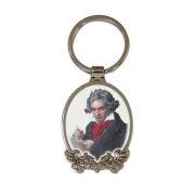 Customized Oval Keychain is antique black plating