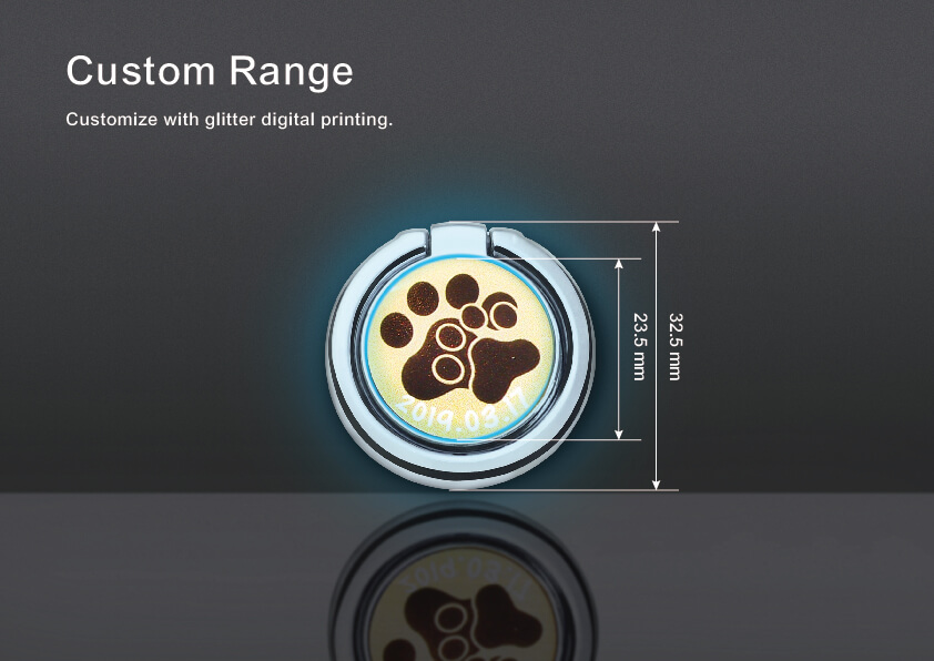 Custom range of 360°Adjustable Metal Mobile Phone Ring