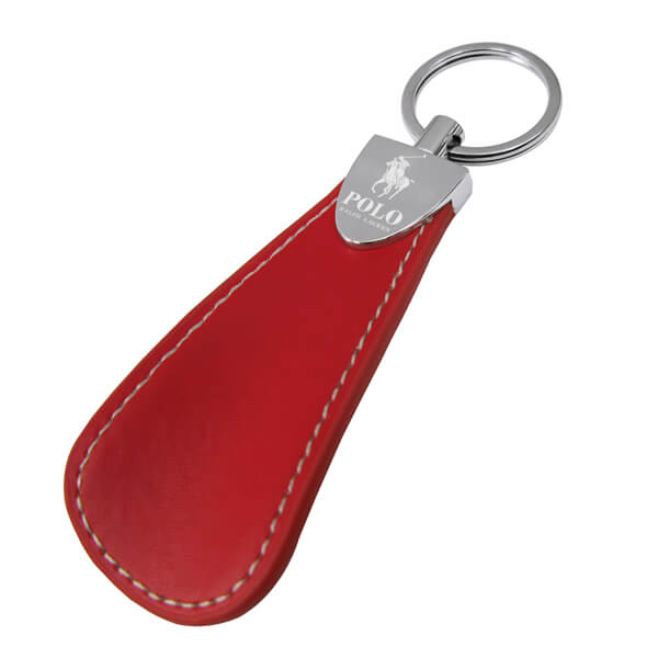 The leather of Rotation Shoehorn Keychain is high quality