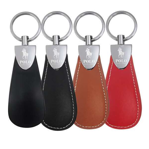 Various colors of 360 Degree Rotation Shoehorn Keychain
