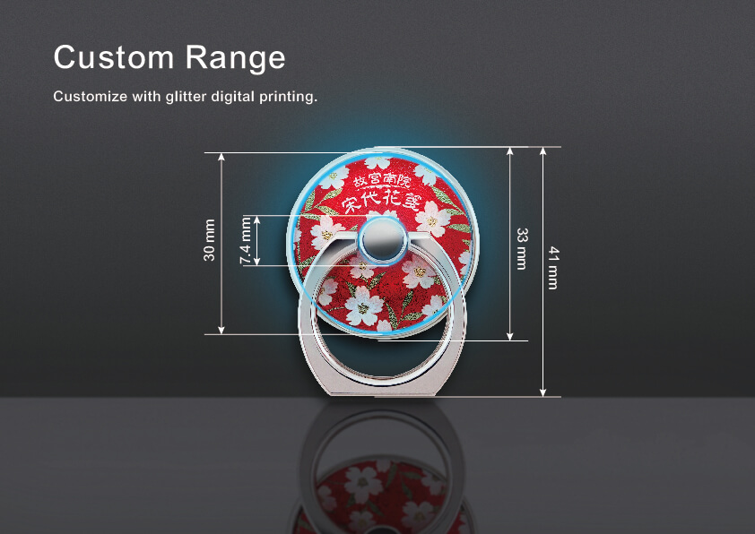 The custom range of Custom Rotating Mobile Ring