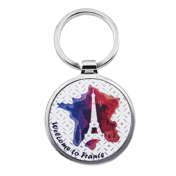 Metal Keychain with Eiffel Tower sketch up photo