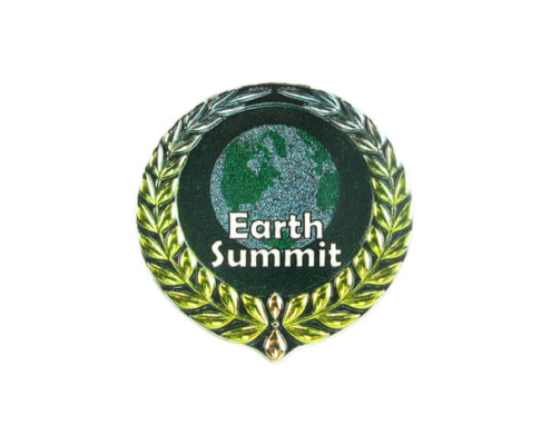 Laurel Wreath Styling Metal Pin Badge