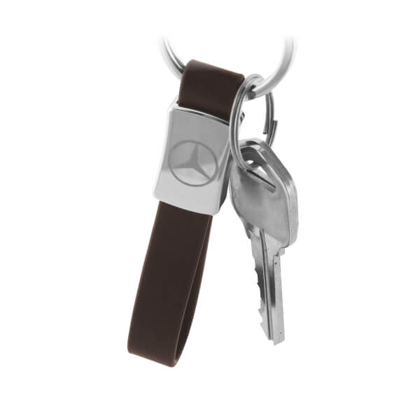Hang on a key with Personal Car Logo Metal Leather Keychain