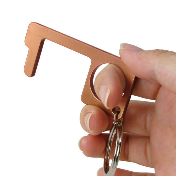 Non-Contact Door Opener Keychain is light and easy to carry
