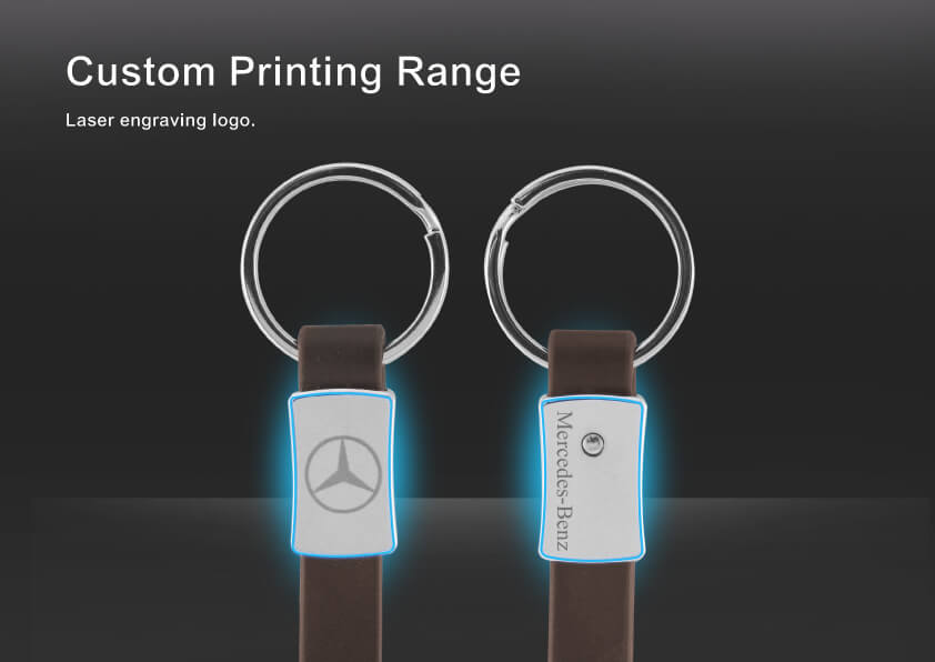 The custom printing range of Car Logo Metal Leather Keychain