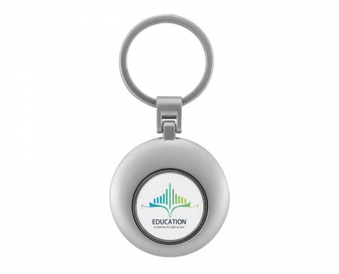 The front side of Round Shape Magnetic Coin Keyring
