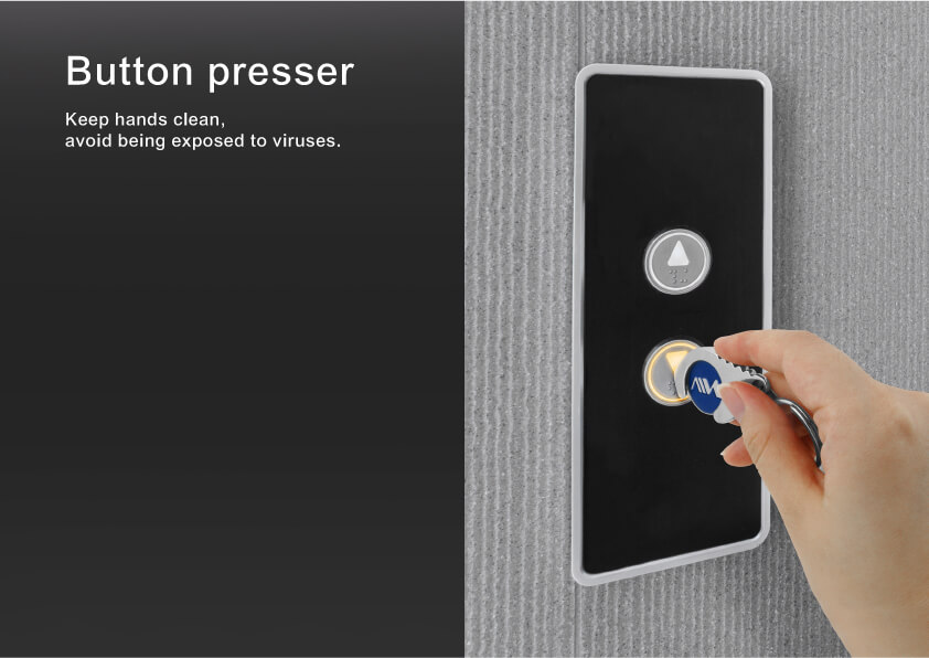 Antimicrobial Door Opener can push the button without touch