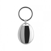 The back side of Egg-shaped magnetic trolley coin keyring