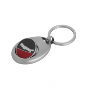 The coin of Custom Oval Coin Keyring with Magnet is easy to take out