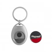 The main body and the coin of Custom Oval Coin Keyring with Magnet