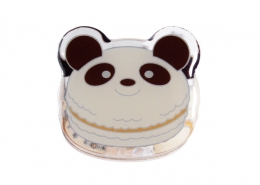 The pattern of the acrylic clip which is a cute panda cake