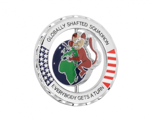 Custom Metal Spinner Challenge Coin can be 