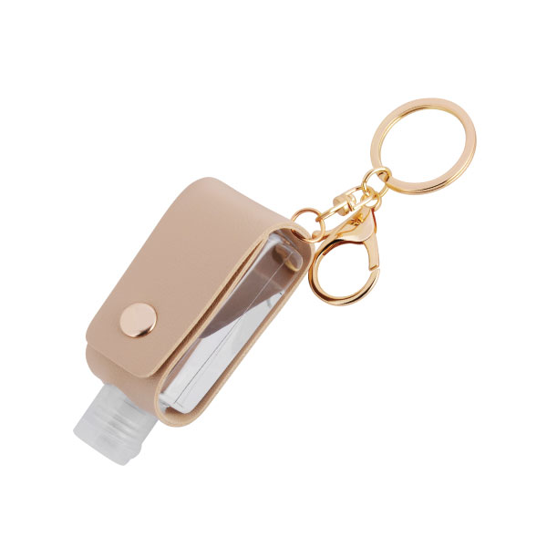 Travel Bottle With High Class Keychain with two metal rings