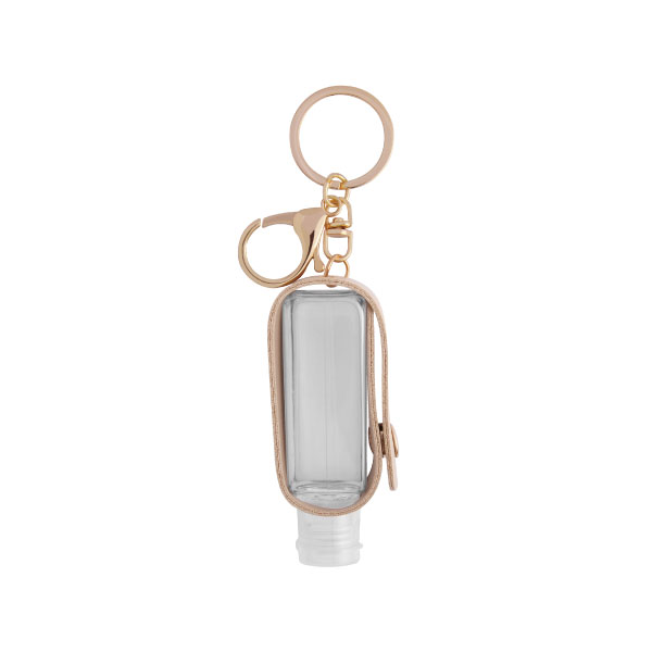 The right side of Travel Bottle With High Class Keychain