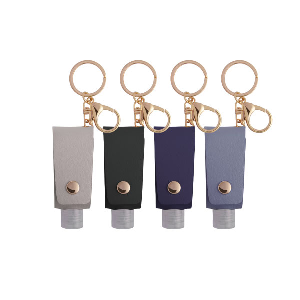 Cool colors version-Travel Bottle With High Class Keychain