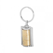 Slot Machine Style Movable Keychain is made of zinc alloy and shiny