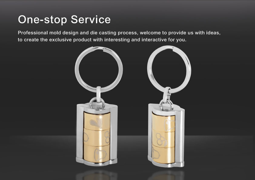 One-stop service for Slot Machine Style Movable Keychain