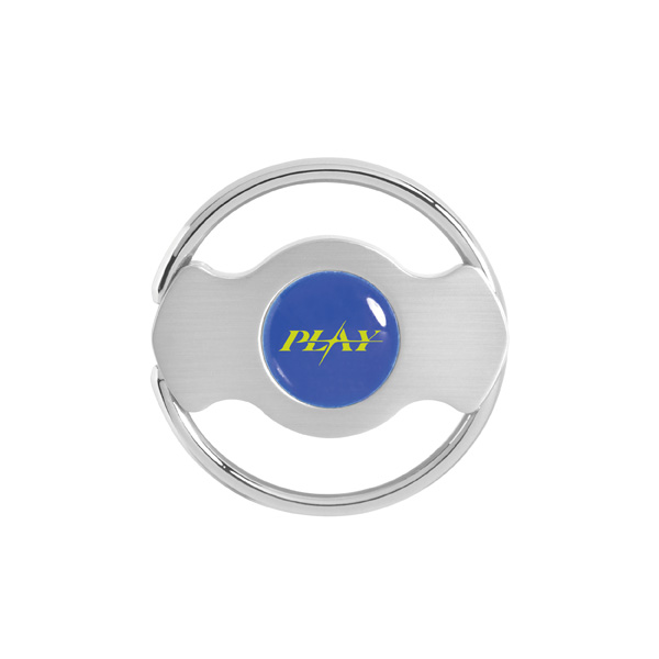 The front side of Fashion mini steering wheel keyring