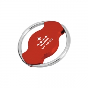 The middle part of Laser Engraved Steering Wheel Keyring can be rotated .