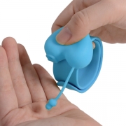 Portable Hand Sanitizer Wristband can be filled with liquid and gel.