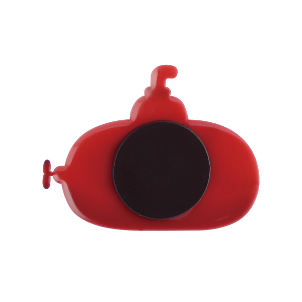 Custom 3D Fridge Magnet with black round magnet