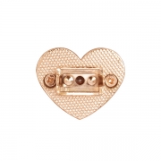 The buckle part of Heart Metal Buckle For Bag