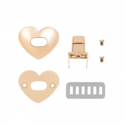 Heart Metal Buckle For Bag can be disassembled into numerous small pieces.