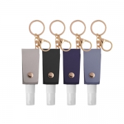 Customize your logo and pattern on Leather Keychain With Alcohol Spray Bottle.