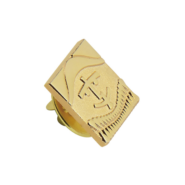 Personalized Copper Die Cast Badge can be plated by different colors.