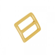 Square Shaped Classic Bag Buckle is gold plated.