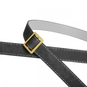 Square Shaped Classic Bag Buckle is on the strap.